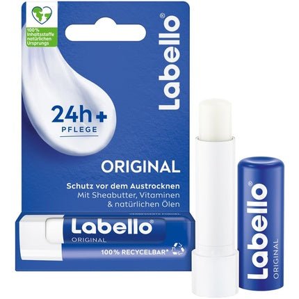 Labello Original Lip Balm with Shea Butter, Vitamins, and Natural Oils 4.8g - Maison des fragrances