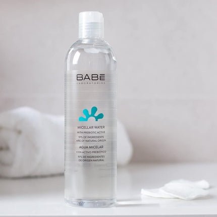 Laboratorios Babe Micellar Water 400ml Natural Ingredients for All Skin Types Sensitive Skin Unisex Daily Use Removes Dirt Moisturizing Soothing - Maison des fragrances