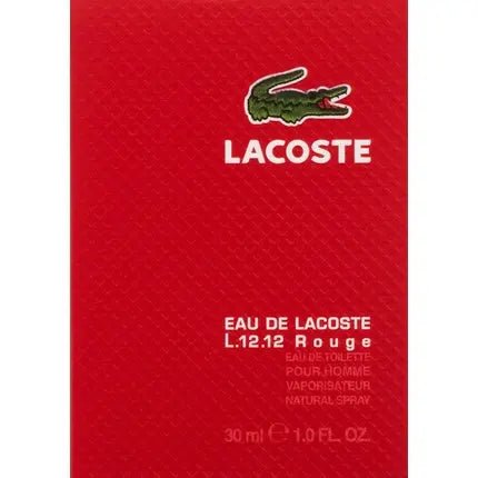 Lacoste L 12 Rouge Eau de Toilette 30ml Unisexe - Maison des fragrances