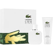 Lacoste L.12.12 Blanc Gift Set and Shower Gel Eau de Toilette 50ml Unisexe - Maison des fragrances