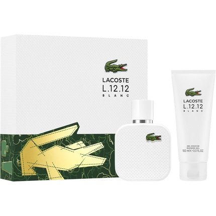 Lacoste L.12.12 Blanc Gift Set and Shower Gel Eau de Toilette 50ml Unisexe - Maison des fragrances