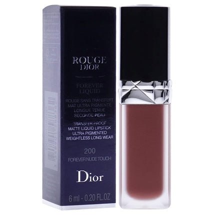 Ladies Rouge Dior Forever Matte Liquid Lipstick 0.2oz No. 200 Forevernude Touch Makeup - Maison des fragrances