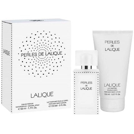 LALIQUE Perles de Lalique Women's Gift Set - Eau de Parfum 50ml + Body Lotion 100ml - Maison des fragrances