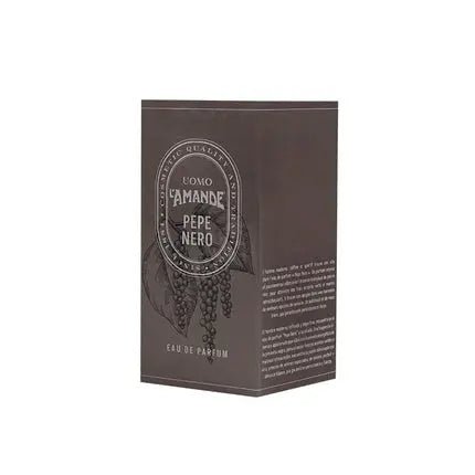 L'AMANDE Fresh and Spicy Men's Fragrance with Notes of Black Pepper, White Musk, Patchouli, and Rosemary - Eau de Parfum - Maison des fragrances