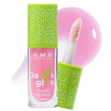 Lamel Dazzle Glow Crystal Clear Lip Gloss - Hydrating Non - Sticky Lip Gloss - Maison des fragrances