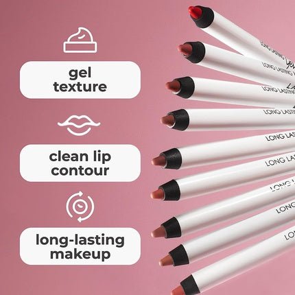 Lamel Gel Lip Liner Sharpenable Pencil Long - lasting Formula Waterproof Smudge - Proof Precision 1.7g - Caramel - Maison des fragrances