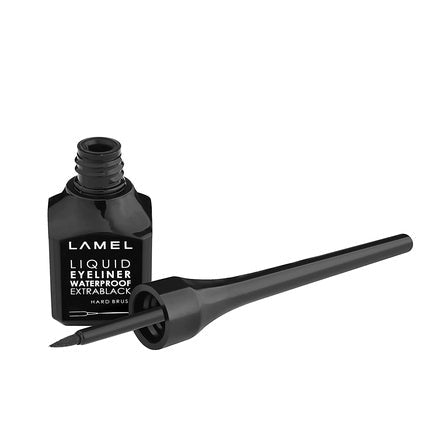 Lamel Liquid Eyeliner with Hard Brush for Precise and Professional Long - Lasting Extra Black Look N. 01 Soft Brush - Maison des fragrances