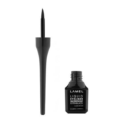 Lamel Liquid Eyeliner with Hard Brush for Precise and Professional Long - Lasting Extra Black Look N. 01 Soft Brush - Maison des fragrances