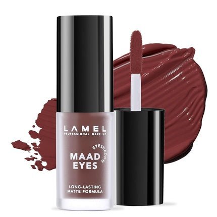 Lamel Matte Liquid Eyeshadow Long Lasting Waterproof Creamy Smooth Formula Red - Brown Matte Cream Eyeshadow Maad Eyes №402 5.2ml /0.17oz Macchiato - Maison des fragrances