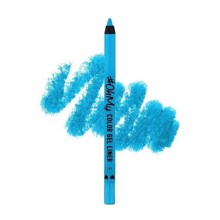 Lamel Oh My Color Gel Eye Liner Long - Lasting Waterproof High Pigmented Hypoallergenic Fragrance - Free Professional Look Cruelty Free N.401 Blue - Maison des fragrances