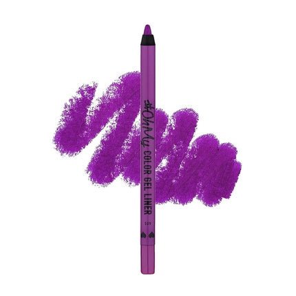 Lamel Oh My Color Gel Eye Liner Vibrant Violet Long - Lasting Waterproof High Pigmented Hypoallergenic and Fragrance - Free Cruelty Free N.405 Purple - Maison des fragrances