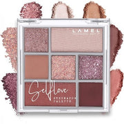 Lamel SELFLOVE Eyeshadow Palette Matte Shiny and Pearlescent Shades Pink N. 401 - Maison des fragrances