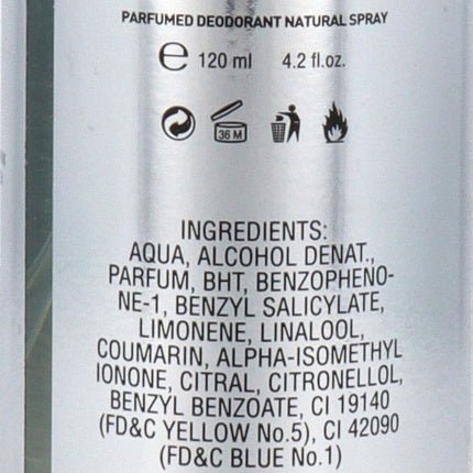 Lancetti Argento Silver Deodorant for Men 120ml Without Propellant - Maison des fragrances