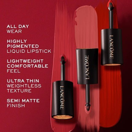 Lancôme L`Absolu Rouge Drama Ink Matte 502 Fiery Pink 6ml - Maison des fragrances