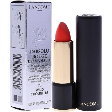 Lancôme L'Absolu Rouge Drama Matte 4 gr Lipstick - Maison des fragrances