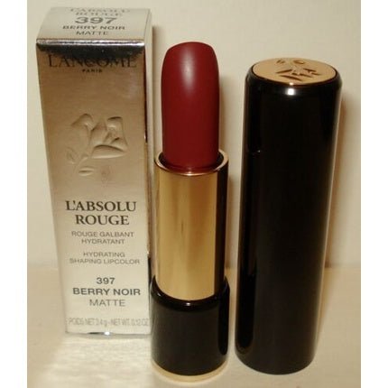 Lancome L'Absolu Rouge Lipstick 397 Berry Noir Matte Full Size NIB - Maison des fragrances