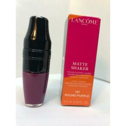 Lancome Matte Shaker 187 Round Purple 0.20oz Liquid Lipstick Second Matte New - Maison des fragrances