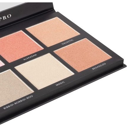 LaRoc Pro Cosmic Kisses 6 Shade Highlighter Bronzer and Blusher Palette Makeup Cosmetic Beauty Face MUA Pressed Powder Colour Professional Palette - Maison des fragrances
