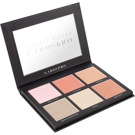 LaRoc Pro Cosmic Kisses 6 Shade Highlighter Bronzer and Blusher Palette Makeup Cosmetic Beauty Face MUA Pressed Powder Colour Professional Palette - Maison des fragrances