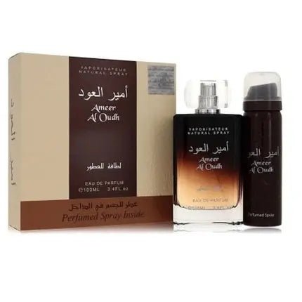 Lattafa Ameer Al Oudh Eau De Parfum 100ml With Deodorant - Maison des fragrances