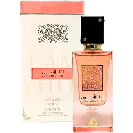 Lattafa Ana Abiyedh Coral Unisex Fragrance Eau de Parfum (EDP) Mixte 100ml - Maison des fragrances