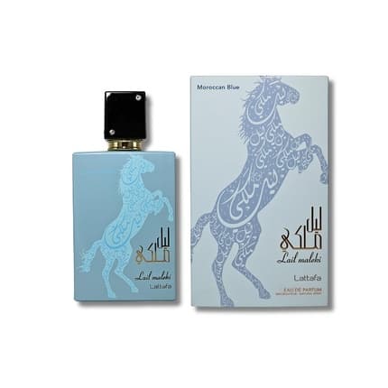 Lattafa Lail Maleki Moroccan Blue Unisex Fragrance Eau de Parfum (EDP) Mixte 100ml - Maison des fragrances