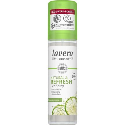 Lavera Natural Refresh Deodorant 48 Hours Vegan Cosmetics Organic Lime Minerals Aluminium Free Protection Fresh Skin Feel 48 Hour Déodorant (Déo) Mixte 75ml - Maison des fragrances