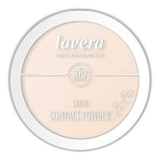 lavera Satin Compact Powder Light 01 Nude with Organic Almond Oil and Rice Powder Vegan Mattifying Long - Lasting Velvety Texture 9.5g - Maison des fragrances