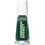 Layla Ceramic Effect Nail Polish N.54 Green Galaxy - Maison des fragrances