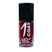 Layla Cosmetics 1 Coat Nail Polish Miss Red 0.017L - Maison des fragrances