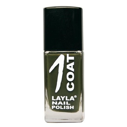 Layla Cosmetics 1 Coat Nail Polish Vert Noir 0.017L - Maison des fragrances