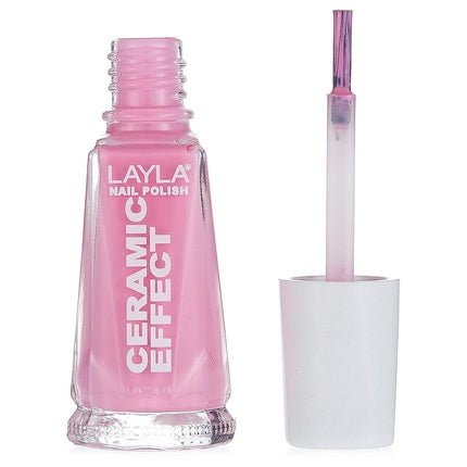 Layla Cosmetics 1243R23 - 021 Ceramic Effect Nail Polish Sensual Pink 0.01L - Maison des fragrances