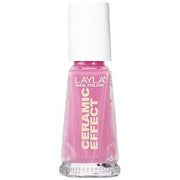 Layla Cosmetics 1243R23 - 021 Ceramic Effect Nail Polish Sensual Pink 0.01L - Maison des fragrances