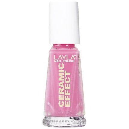 Layla Cosmetics 1243R23 - 021 Ceramic Effect Nail Polish Sensual Pink 0.01L - Maison des fragrances