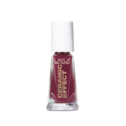 Layla Cosmetics 1243R23 - 023 Ceramic Effect Nail Polish Wine Desire 0.01L - Maison des fragrances