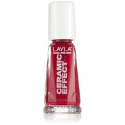 Layla Cosmetics 1243R23 - 067 Ceramic Effect Nail Polish Hypnotic Cherry 0.01l - Maison des fragrances