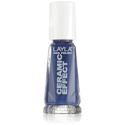 Layla Cosmetics 1243R23 - 068 Ceramic Effect Nail Polish Pacific Blue 10ml - Maison des fragrances