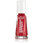 Layla Cosmetics 1243R23 - 094 Ceramic Effect Nail Polish Canadian Red 0.01L - Maison des fragrances