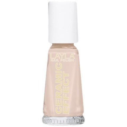 Layla Cosmetics Ceramic Effect Nail Polish White Peach 0.01l - Maison des fragrances