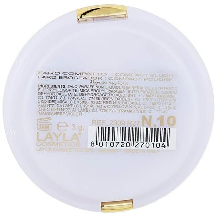 Layla Cosmetics Milano Top Cover Compact Blush 11 - Maison des fragrances