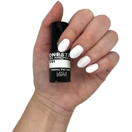 LAYLA COSMETICS One Step Gel Nail Polish 100% White Number 1 - Maison des fragrances