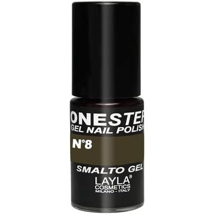 LAYLA COSMETICS One Step Gel Nail Polish Anthracite Number 8 - Maison des fragrances