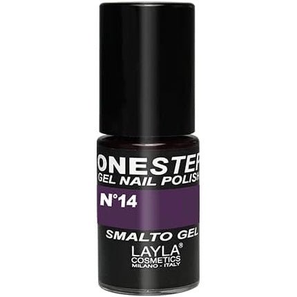LAYLA COSMETICS One Step Gel Nail Polish Blackberry Number 14 - Maison des fragrances