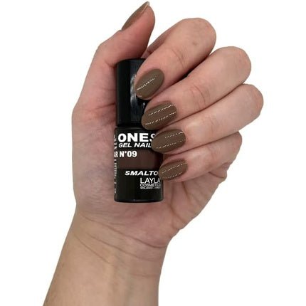 LAYLA COSMETICS One Step Gel Nail Polish Dark Brown Sugar Number 9 - Maison des fragrances