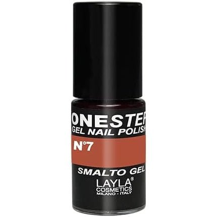Layla Cosmetics One Step Gel Nail Polish Red Stone Number 7 - Maison des fragrances