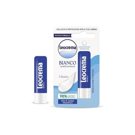 Leocrema Lip Balm Lipstick White Soft and Moisturizing Lips 5.5ml - Maison des fragrances
