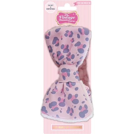 Lexi Pink Leopard Extra Soft Vintage Cosmetics Makeup Headband - Maison des fragrances
