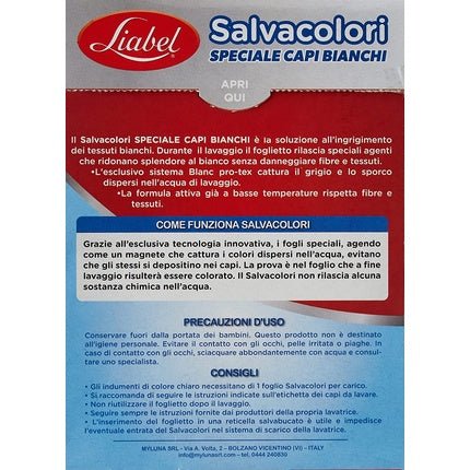 Liabel Salvacolori Special White Caps 40 Pieces - 1.6g - Maison des fragrances