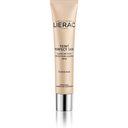 Lierac Teint Perfect Skin Perfecting Illuminating Foundation SPF20 30ml 02 Nude Beige - Maison des fragrances