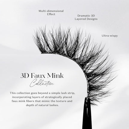 Lilly Lashes 3D Milan Faux Mink Strip Lashes - Dramatic Look - Maison des fragrances